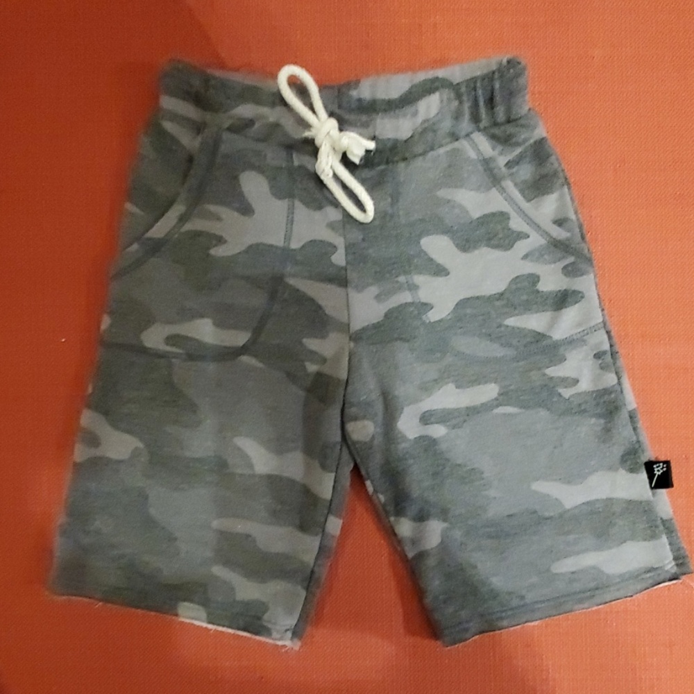 PixieLane BOYS Grey camouflage cotton shorts